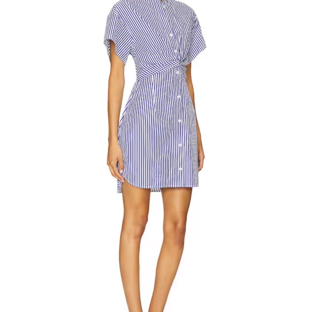 Rag & Bone Navy and White Striped Shirt